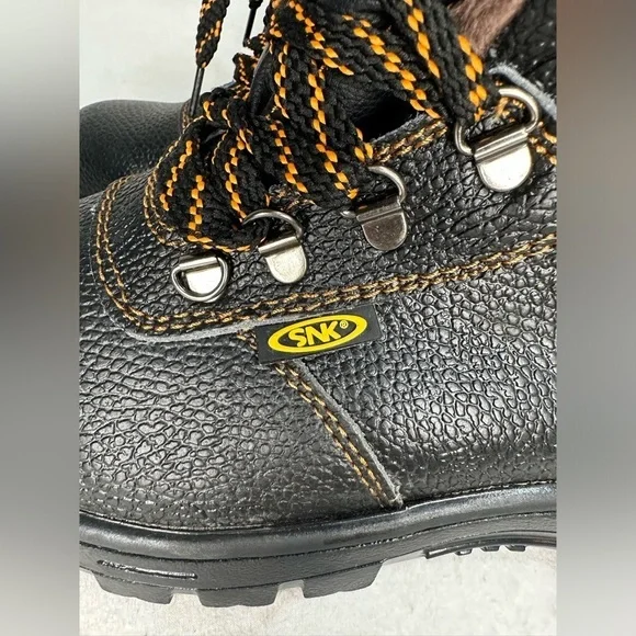 SNK - Boots - Black - Oil Resistant Sole - Men's Size 43EU/8.5US - New W/Tag - Picture 7 of 7